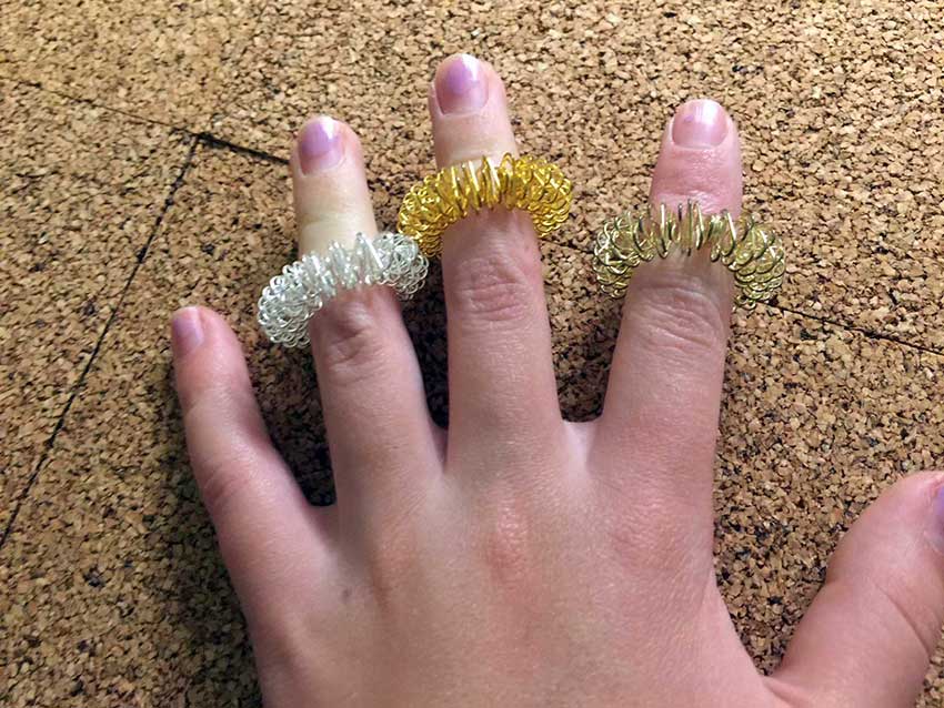 Spikey finger rings