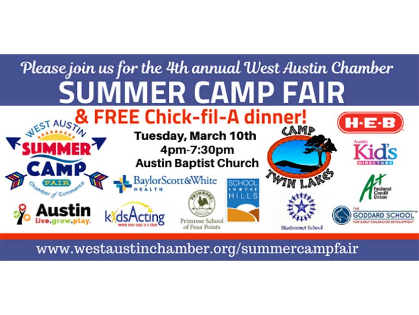 West Austin Chamber of Commerce Summer Camp Fair 2020